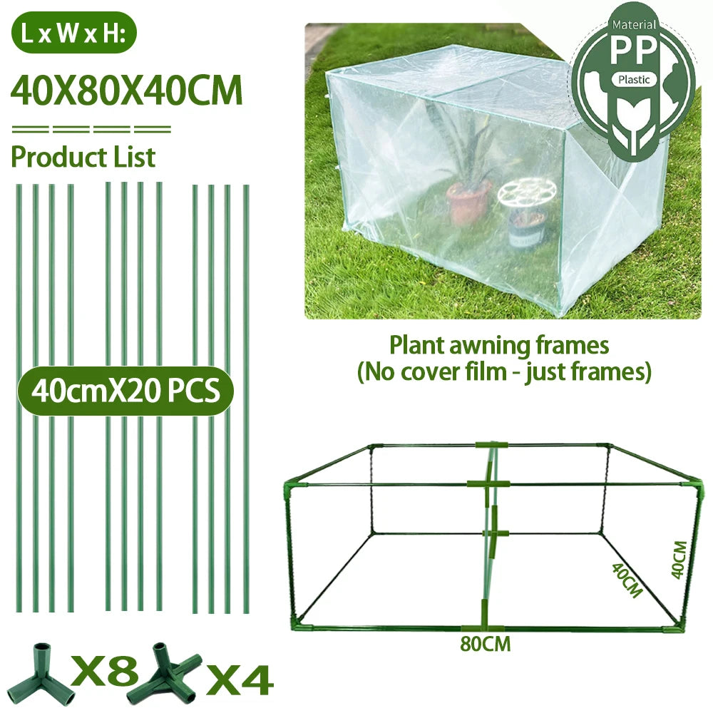 plastic frame for outside plants