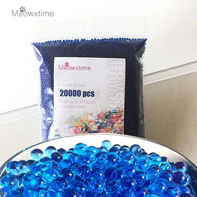 20000pcs/bag Crystal Soil Hydrogel Gel Polymer Water Beads Balls Orbiz Flower/Wedding/Decoration Growing Balls Big Home Decor