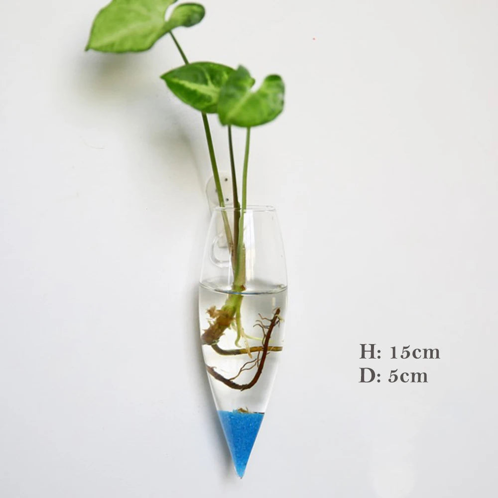 Stylish Wall Hanging Glass Flower Vase