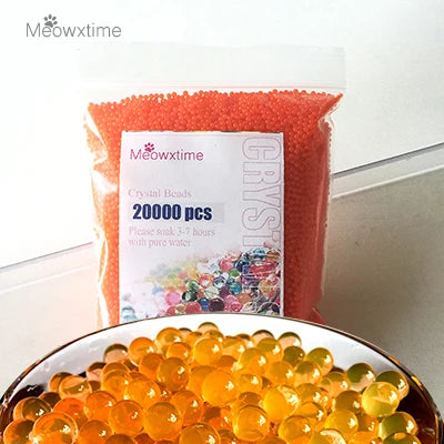 20000pcs/bag Crystal Soil Hydrogel Gel Polymer Water Beads Balls Orbiz Flower/Wedding/Decoration Growing Balls Big Home Decor