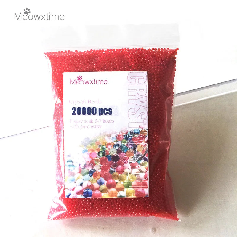 20000pcs/bag Crystal Soil Hydrogel Gel Polymer Water Beads Balls Orbiz Flower/Wedding/Decoration Growing Balls Big Home Decor