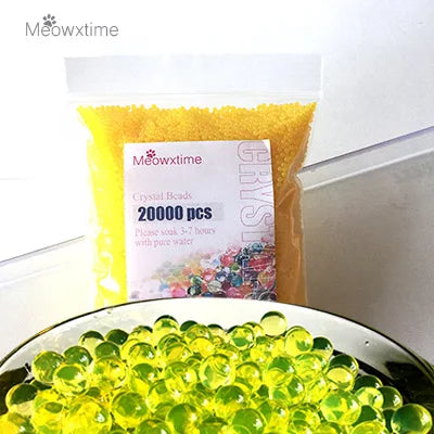 20000pcs/bag Crystal Soil Hydrogel Gel Polymer Water Beads Balls Orbiz Flower/Wedding/Decoration Growing Balls Big Home Decor