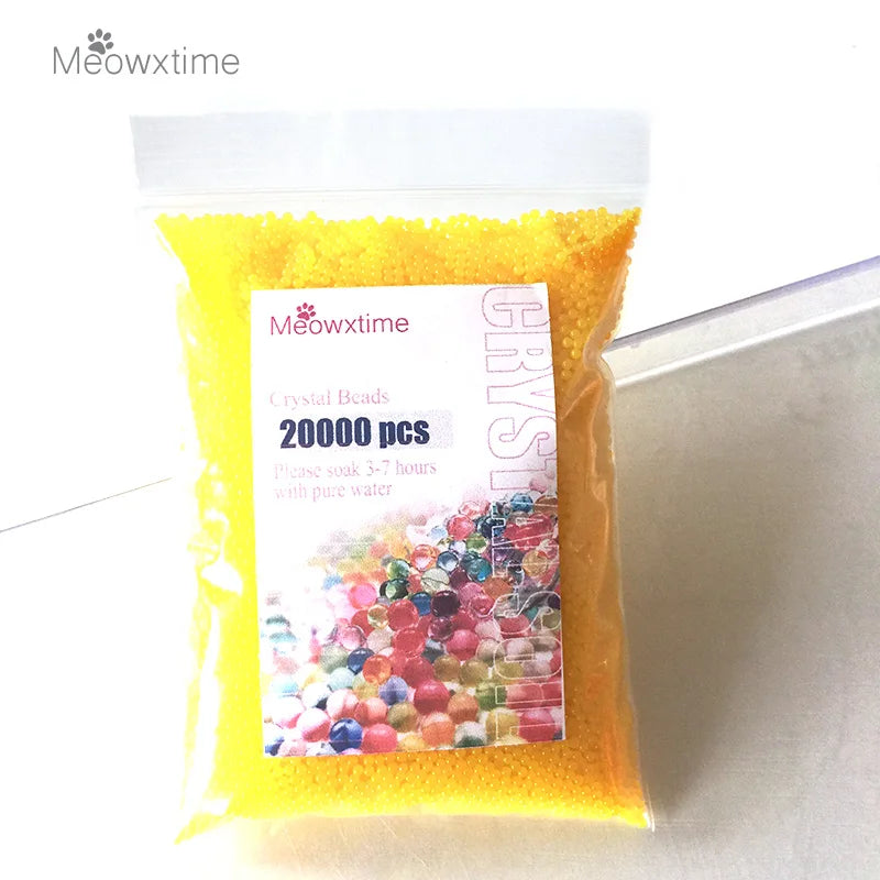 20000pcs/bag Crystal Soil Hydrogel Gel Polymer Water Beads Balls Orbiz Flower/Wedding/Decoration Growing Balls Big Home Decor