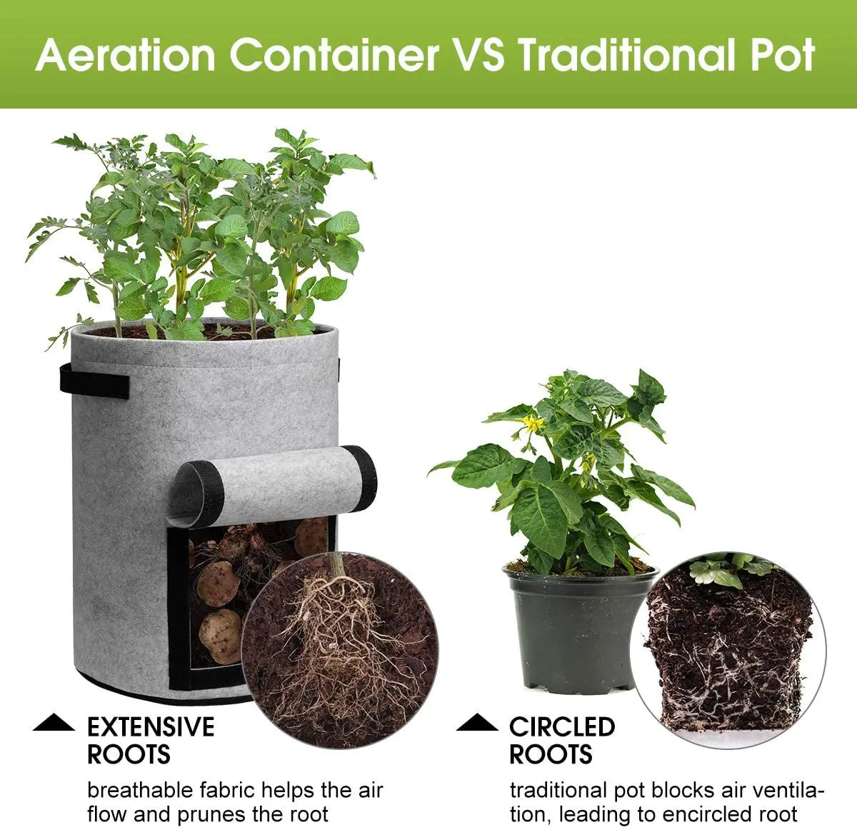 Potato growing bag