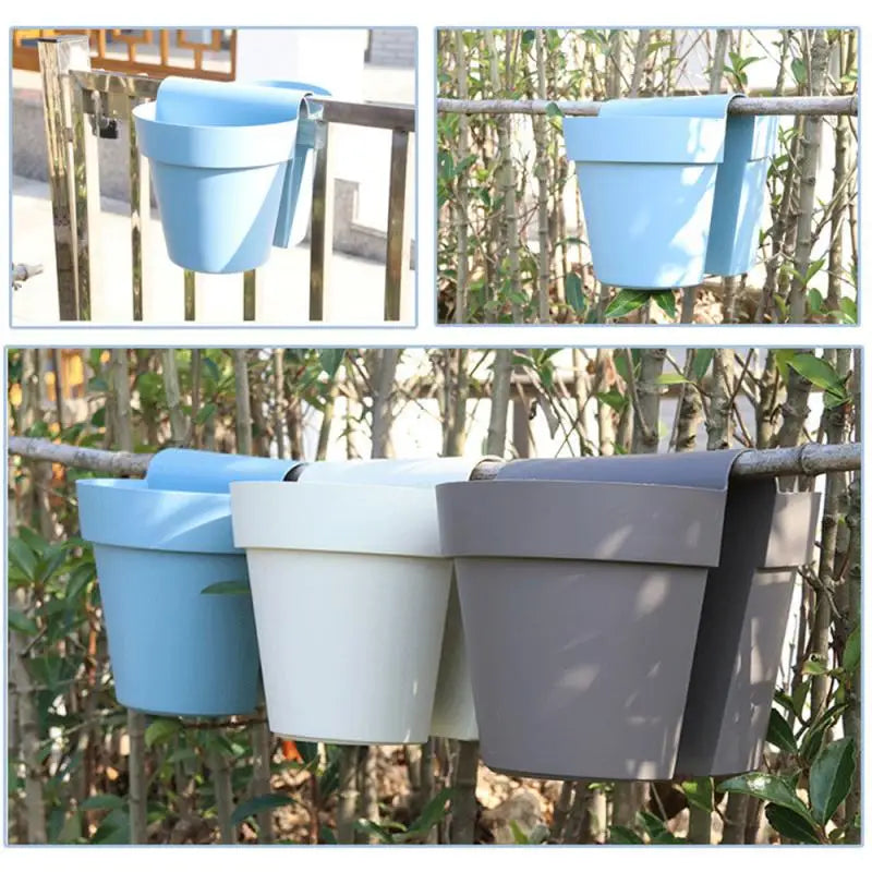 Double-sided hanging planter