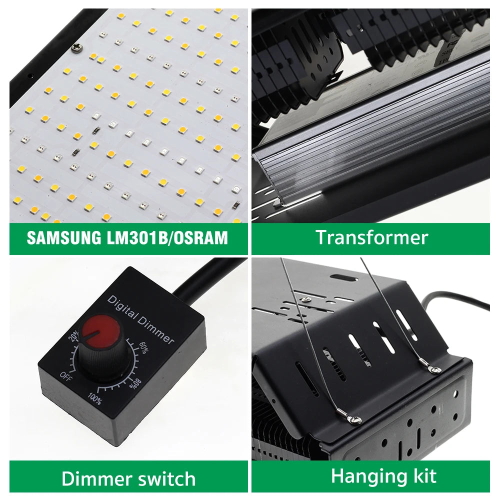 LumiBloom – Stylish LED Grow Light for Modern Spaces (Plant Lamp 50W 240W)