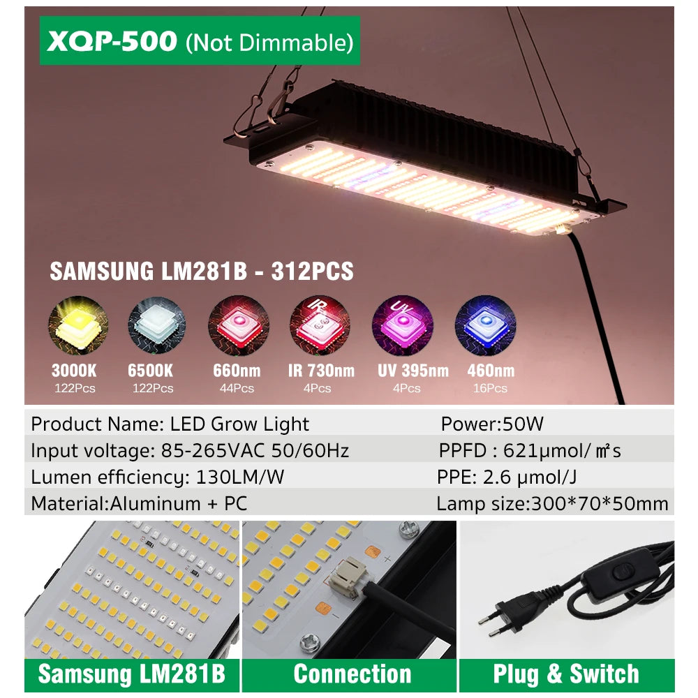LumiBloom – Stylish LED Grow Light for Modern Spaces (Plant Lamp 50W 240W)
