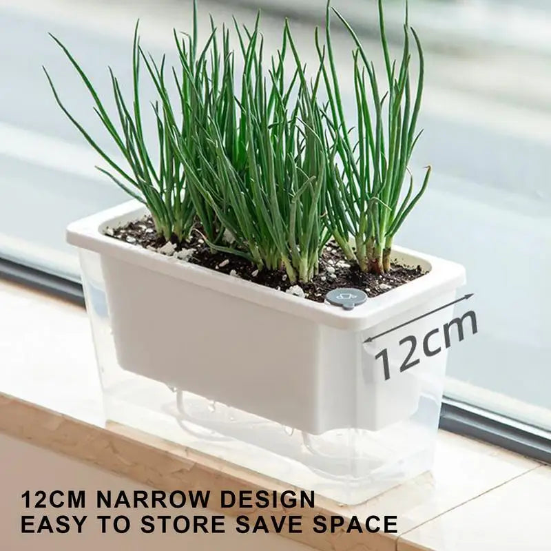 Shalom Series – Rectangle Smart Self-Watering Planter