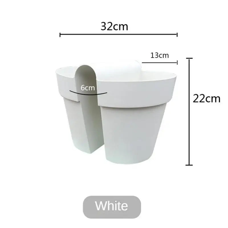 Double-sided hanging planter