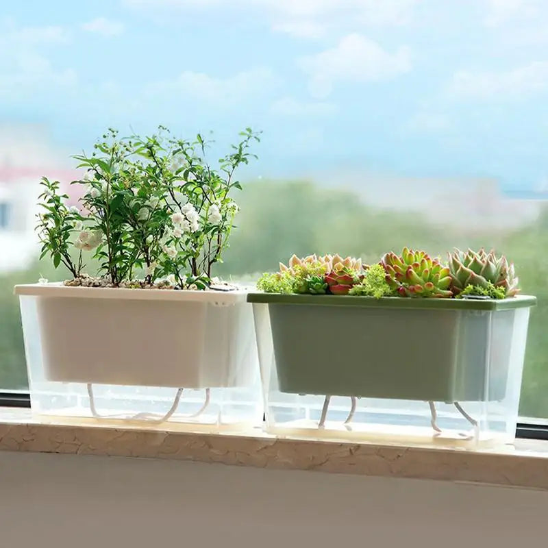 Shalom Series – Rectangle Smart Self-Watering Planter
