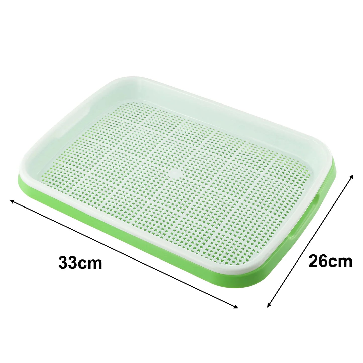 Microgreens 2 Layer Hydroponic Tray Sprouts Tray Anti-mosquito Bites 33cm*26cm*5cm For Garden Farm Cultivates Grows Plant Flower