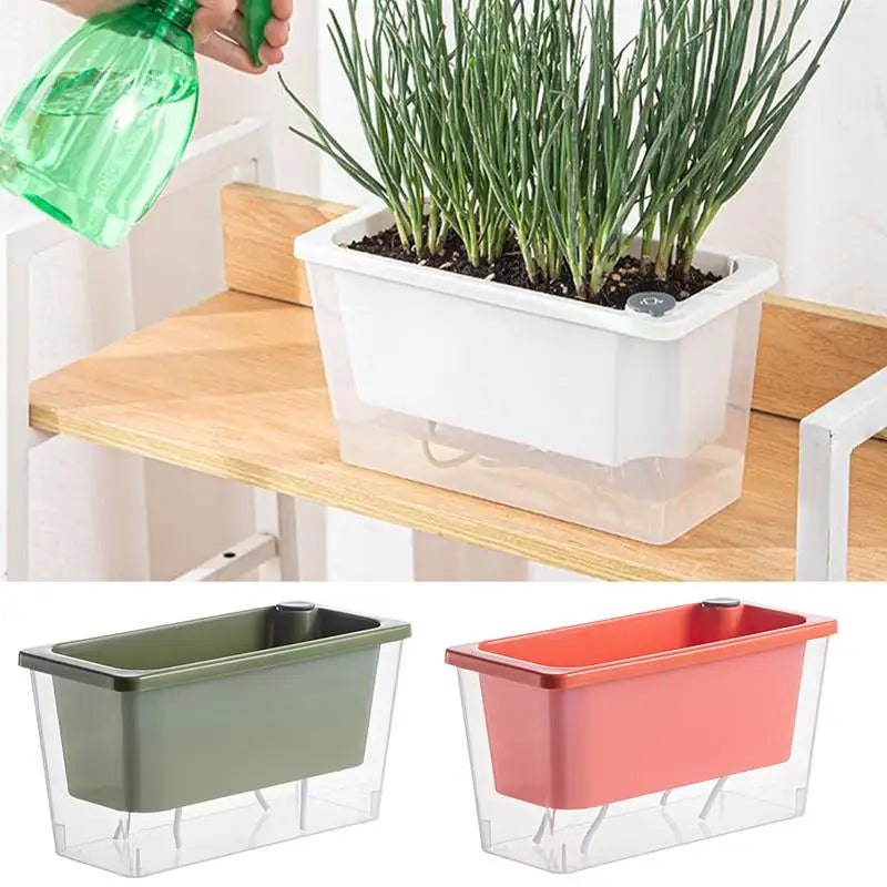 Shalom Series – Rectangle Smart Self-Watering Planter